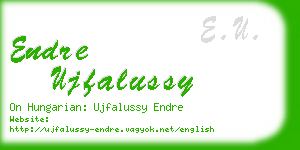 endre ujfalussy business card